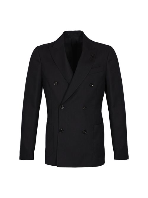 Giacca doppiopetto Roma in lana vergine Blu LARDINI | CN6203E20 CN65502860